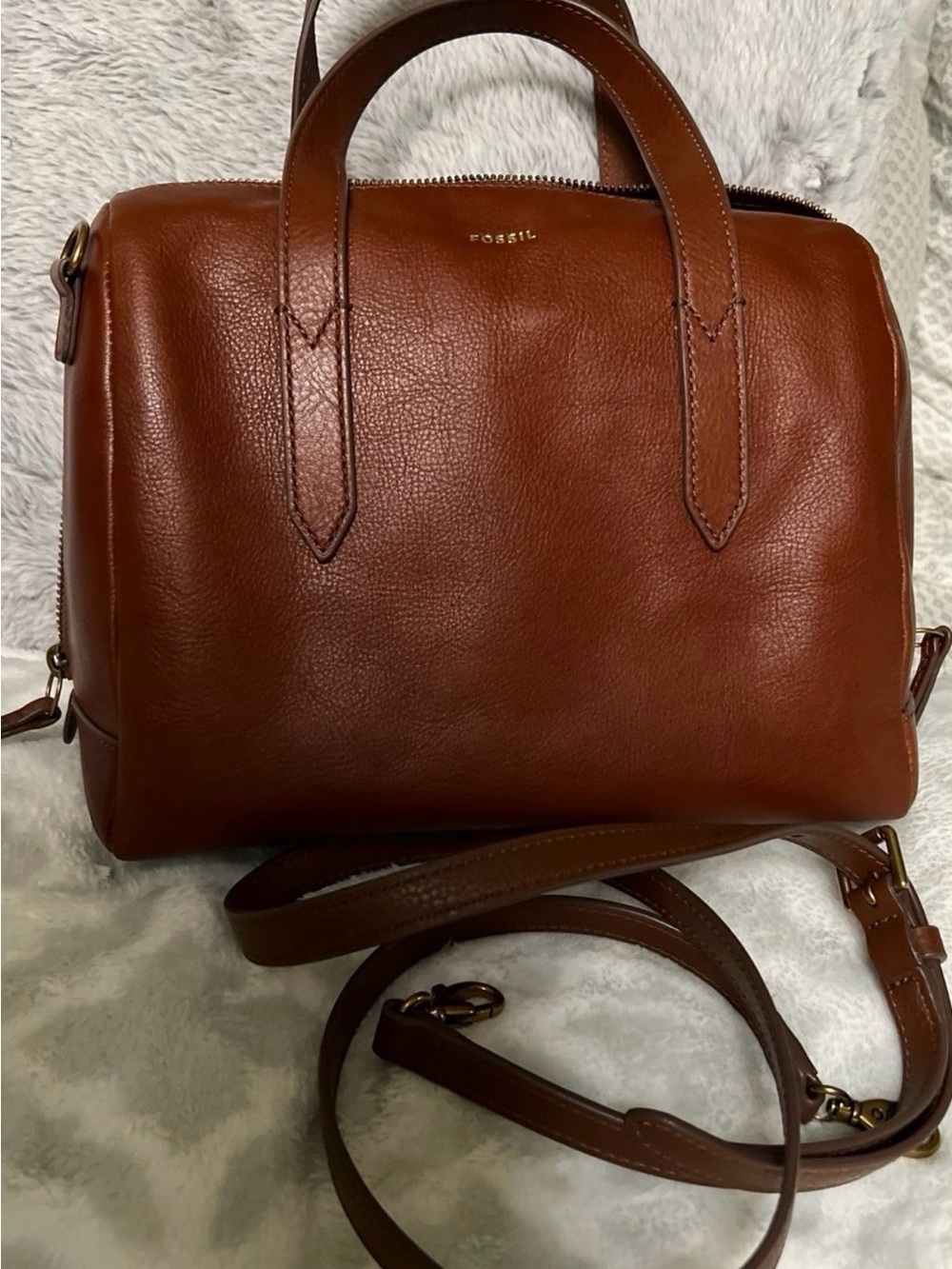 Fossil Women's Brown Leather Purse